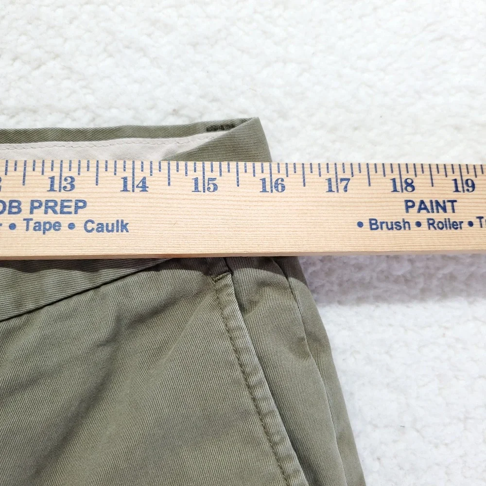Banana Republic Emerson Chino Pants Mens 32x30 Olive Green Straight Leg Cotton